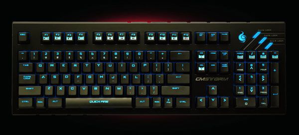 В клавиатуре Cooler Master CM Storm QuickFire Ultimate используются механические клавиши Cherry MX