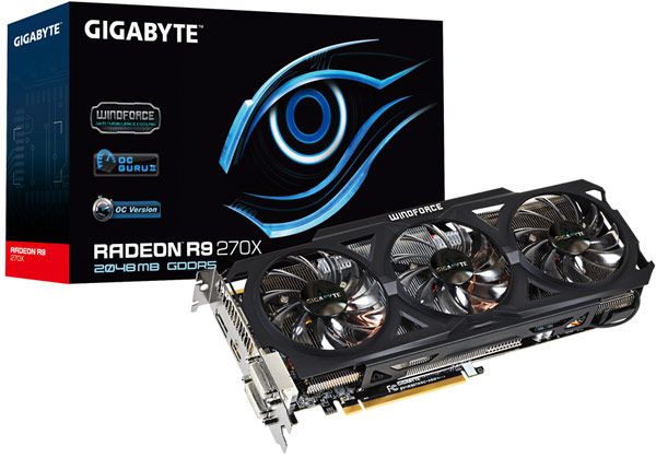 Gigabyte выпускает разогнанные 3D-карты Radeon R9 280X и R9 270X Overclock Edition