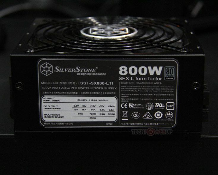 Блок питания SilverStone SX800-LTI имеет сертификат 80 Plus Titanium