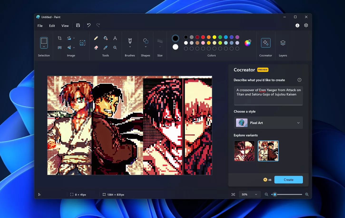 Paint в Windows 11 скоро научится генерировать изображения по запросу