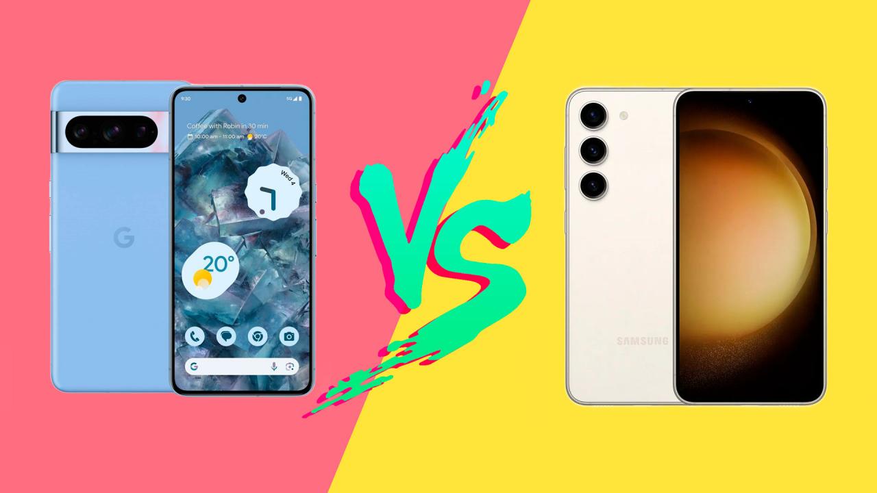 Pixel 8 против Samsung Galaxy S23 – битва флагманов с небольшим дисплеем