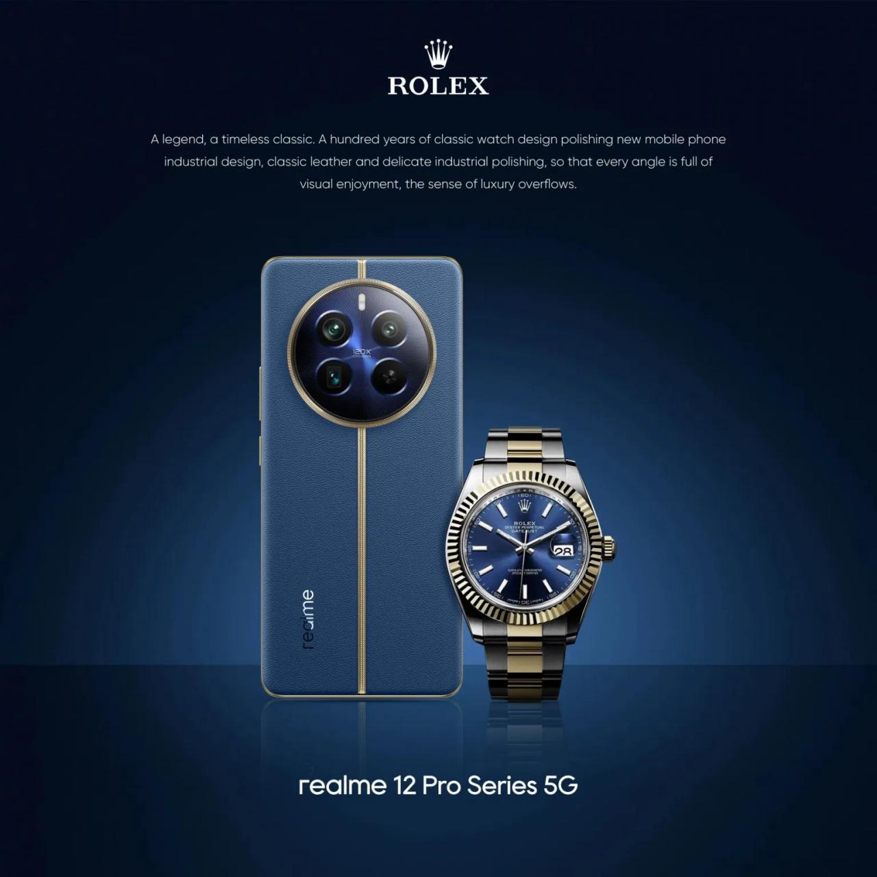 realme 12 Pro выйдет в партнёрстве с Rolex