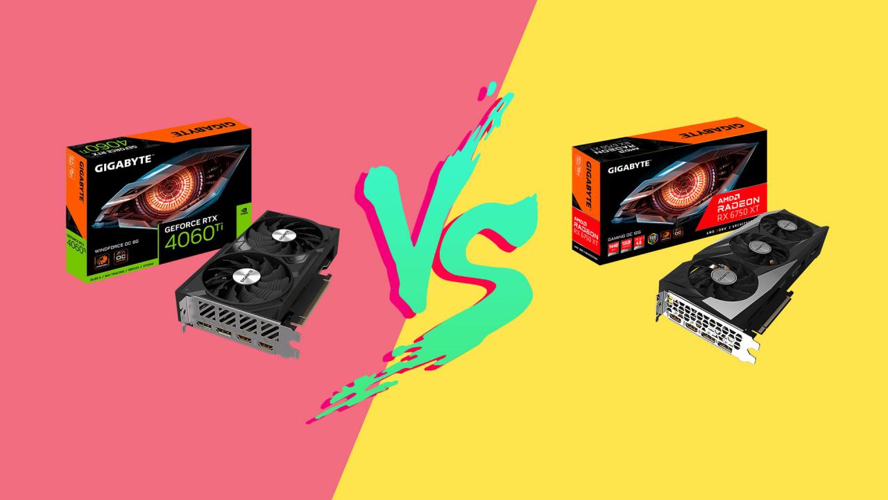 Сравнение видеокарт GeForce RTX 4060 Ti и Radeon RX 6750 XT
