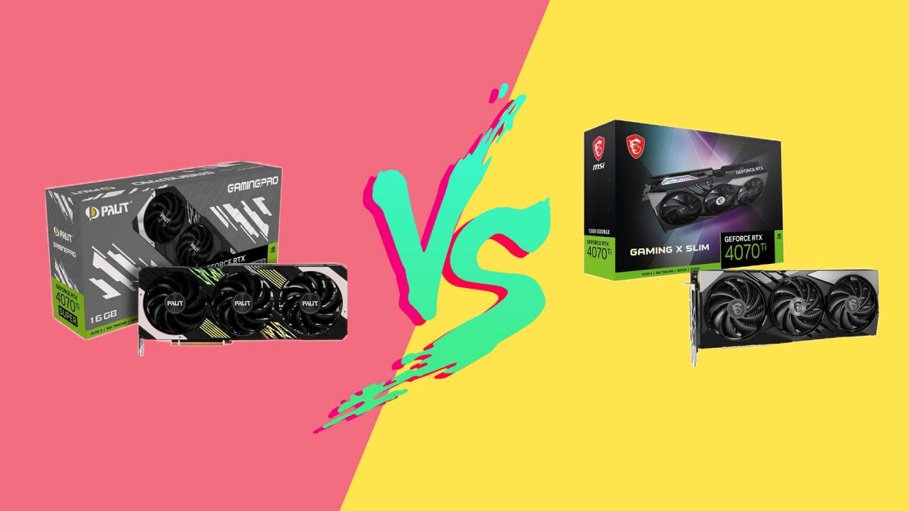 Сравнение видеокарт: NVIDIA GeForce RTX 4070 Ti Super против RTX 4070 Ti